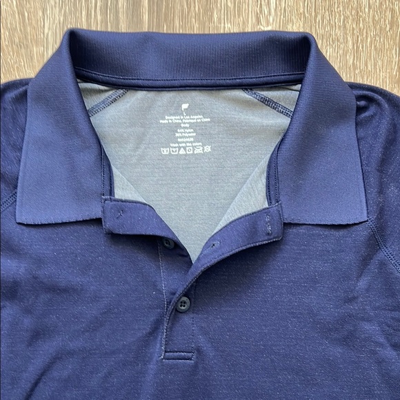 Men's Fabletics Navy Blue Polo Shirt - Picture 2 of 6